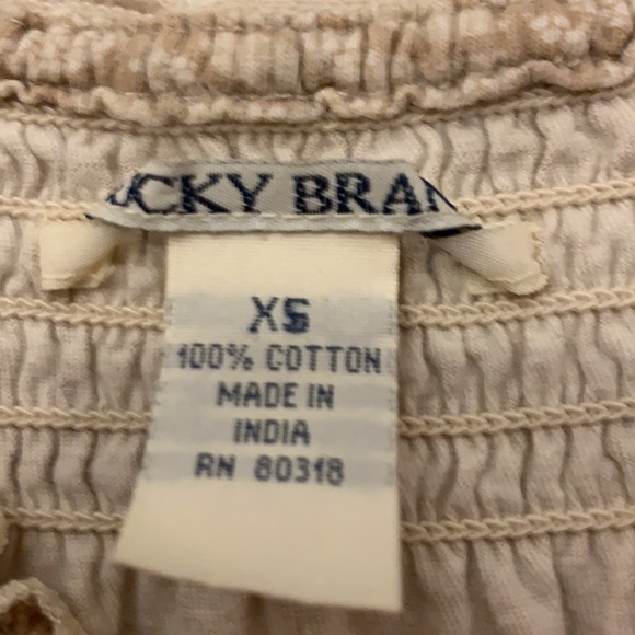 😍 2/$29 Lucky Brand On/Off Shoulders Top XS - Picture 5 of 12